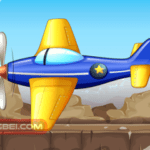 Image of an enemy plane about to have a very bad day in Tank Defender.