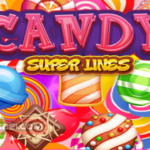 Image of a vibrant cascade of candies, a sweet symphony of colors tempting you into the delightful world of Candy Super Lines game.
