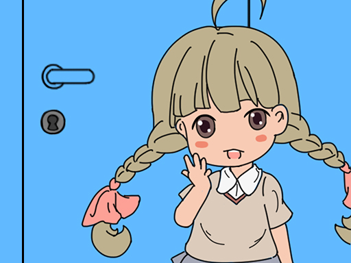 Image of a clever young girl plotting her escape in Mom Locked Me Home Game.