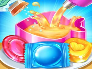 Sweet Candy Maker Lollipop Gummy Candy Game