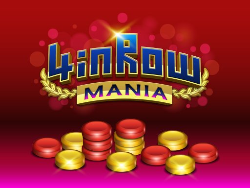 Image of vibrant red and yellow game pieces stacked in thrilling anticipation – the dynamic essence of 4 in Row Mania, where strategy meets vivid excitement.