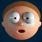 Image of Elastic Man with an exaggeratedly elastic face, featuring wide, surprised eyes and a slightly open mouth, set against a dark background.