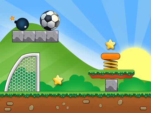 Image of a defiant soccer ball, poised to conquer the laws of physics in Gravity Football. Can you outsmart gravity and score?