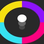 Image of a brightly colored circle divided into segments, ready for a color-matching challenge.