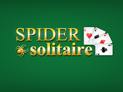 Image of a green background with the title "Spider Solitaire" and four playing cards peeking out from the side, hinting at the classic card game within.