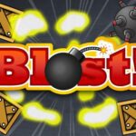 Image of explosive chaos with the word "Blast" creatively stylized using a bomb in the place of the letter "a."
