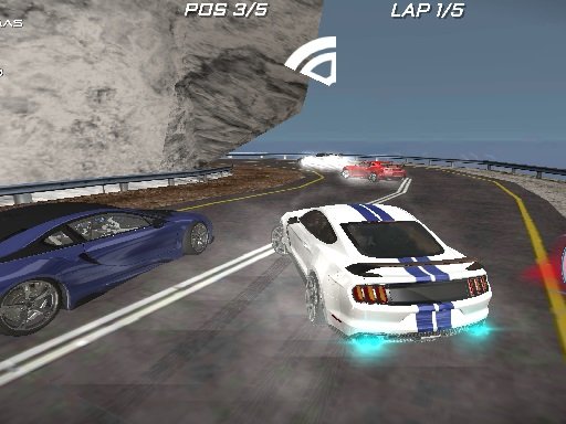 Image of a Toyota Supra drifting on a sharp curve.