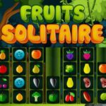 Image of fruity containers nestled in a lush green forest, capturing the essence of the delightful Fruits Solitaire online game.