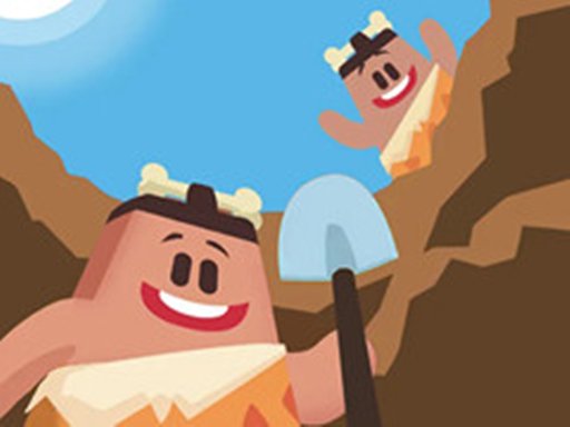 Image of a pixelated character poised for construction in the vibrant world of Idle Craft 3D.