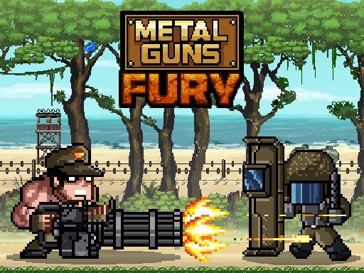Image of the fearless main character gearing up for epic battles in Metal Slug Adventure Game, armed to the teeth with weapons and ready for action.