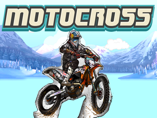 Image of a daredevil motocross pilot soaring through the snowy trails on his high-flying motocross bike, embracing the thrill of the ride.