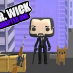 Image of Mr. Wick and his loyal dog perched atop a skyscraper, geared up for a rooftop shooting adventure.
