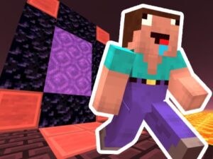 Noob Steve Nether game online