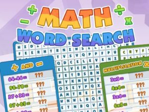 Math Word Search game online