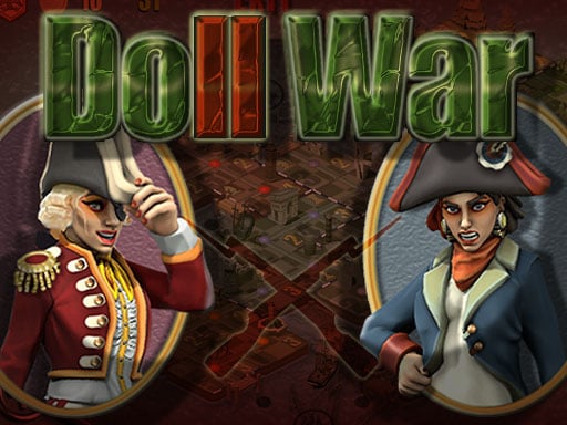 Image of two distinguished soldiers from opposing factions in DollWar2 game. One represents the Britonians, while the other embodies the Napoleonicols. Reminiscent of the Duke of Wellington and Napoleon, engaging in a strategic battle.