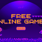 Image of a retro-style platform game with pixelated elements and hearts. The text "Free Online Games" sets the tone for the introductory section of the related article. Get ready for pixelated adventures!