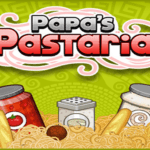 Image of a mouthwatering forkful of spaghetti adorned with a perfectly cooked meatball, showcasing the delectable delights of Papa's Pastaria game.