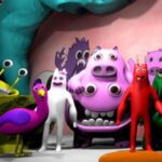 Image of Garten of Banban Escape game's zany characters striking a group pose, exuding charm and quirkiness.