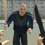 Image of a daring showdown in the heart of a pixelated Russian battleground. Players strategize and compete in the online Battle Royale game.