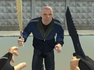 Image of a daring showdown in the heart of a pixelated Russian battleground. Players strategize and compete in the online Battle Royale game.