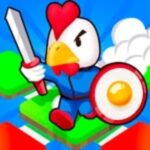 Image of the fearless rooster geared up for an epic adventure in City Takeover 3D.