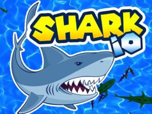 Image of a ravenous shark prowling the depths of the ocean.