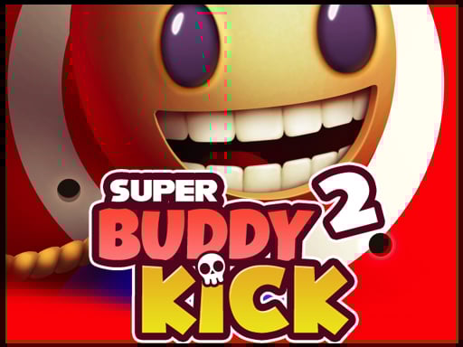 Image of Buddyman's face, full of anticipation and mischief, ready for the comical chaos of Super Buddy Kick 2.