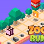 Image of a thrilling isometric game in action, featuring charismatic animals navigating dynamic backgrounds in the exhilarating gameplay of Zoo Run.