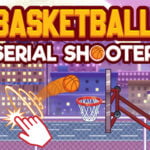 Image of an electrifying basketball arena, setting the stage for the thrilling Basketball Serial ShooterGame action.