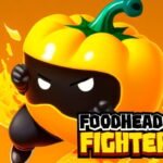Image of an irate yellow capsicum showcasing its fighting spirit with animated eyes for FoodHead Fighters game.
