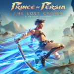 Image of Prince of Persia: The Lost Crown game cover, featuring a stylized illustration of the titular character, Sargon, wielding his sword and standing amidst a backdrop of lush Persian landscapes. The artwork captures the essence of the game's blend of action-adventure and time-bending mechanics, while also hinting at the rich mythology and ancient secrets that await players within the world of Mount Qaf.