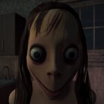 Image of a chilling silhouette. Is it a monster or just a trick of the twilight? Dive into Momo Horror Story and find out!