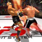 Image of two pixelated boxers mid-punch in King Boxing 2024 online game.