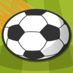 Image of a gleaming soccer ball, ready to score in Goal game online.
