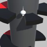 Through The Clouds Helix Jump game online