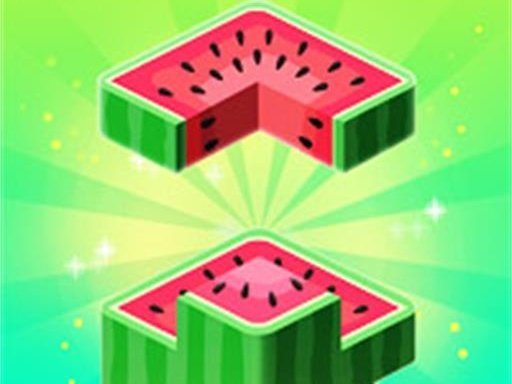 Image of a juicy 3D watermelon slice poised for stacking on a mound of watermelons.