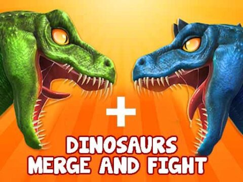 Dinosaurs Merge And Fight 3D