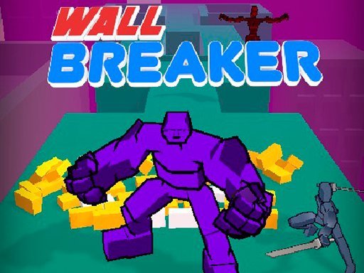 Image of a mighty purple powerhouse, poised to unleash destruction and shatter walls in the thrilling world of Wall Breaker 3D game.