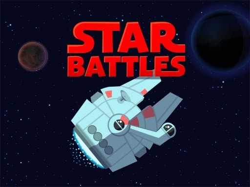 Image of a sleek and powerful spacecraft soaring through the vast expanse of space, ready to engage in thrilling interstellar battles in the epic game, Star Battles.