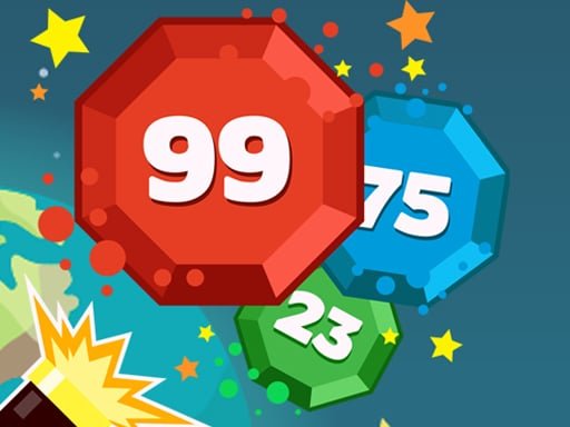Image of vibrant and challenging gameplay of Super Ball Blast with colorful numbered balls ready to be destroyed. Get your blasting skills ready!