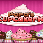 Image of a mouthwatering cupcake topped with creamy frosting and colorful sprinkles, enticing you to play Papa's Cupcakeria and indulge in a sweet gaming experience.