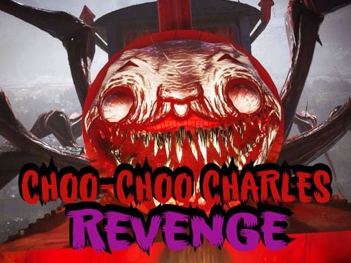 Image of a sinister, blood-soaked demonic train, exuding spine-chilling terror in Choo Choo Charles Revenge game.