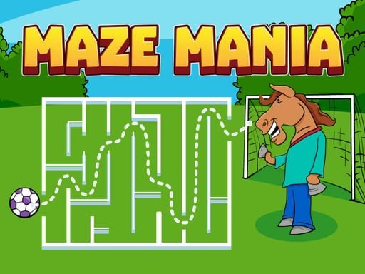 Image of a young man enjoying Maze Mania adventure amidst lush green nature, engaged in puzzle-solving fun.