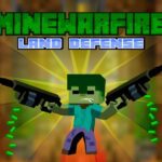 Image of the game character exuding power, gripping two machine guns simultaneously, ready to take on the zombie invasion in MineWarFire Land Defense.