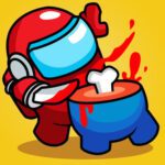 Image of Imposter skillfully eliminating a cosmic foe.