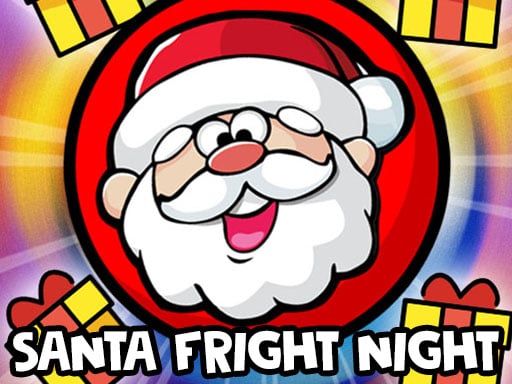 Image of Santa's cheerful face, radiating joy and excitement, inviting you to a festive gaming adventure in Santa Fright Night.