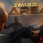 Image of a fearless survivor blasting through zombies in the heart-pounding adventure of Zombie Area online.