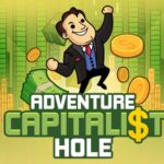 Image of a savvy businessman navigating the twists and turns of Adventure Capitalist Hole, the thrilling online game.