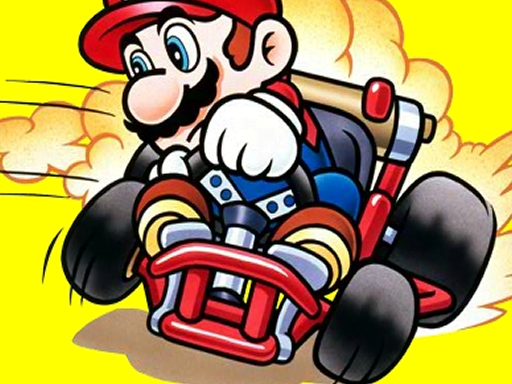 Image of Mario on Kart, racing through vibrant landscapes, ready to embark on the ultimate online gaming adventure in Mario Super Racing Kart Challenge!