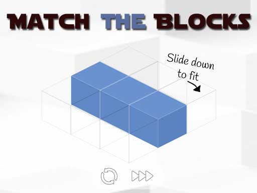 Image of a captivating block suspended in the air, enticing players to dive into the delightful challenge of Match the Blocks game.